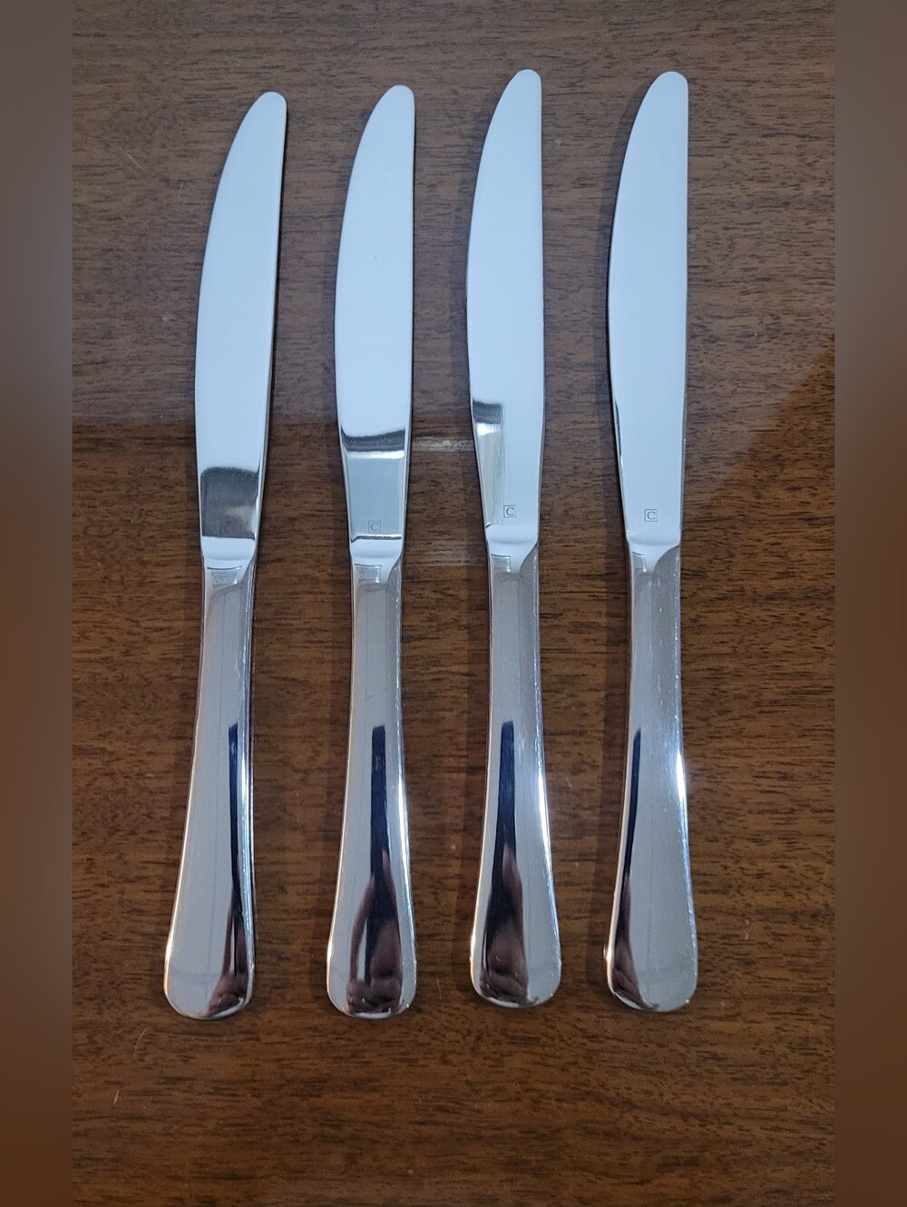 4 Stainless Steel Cuisinart Butter Knives CFA-T20 Replacements Rounded Handle